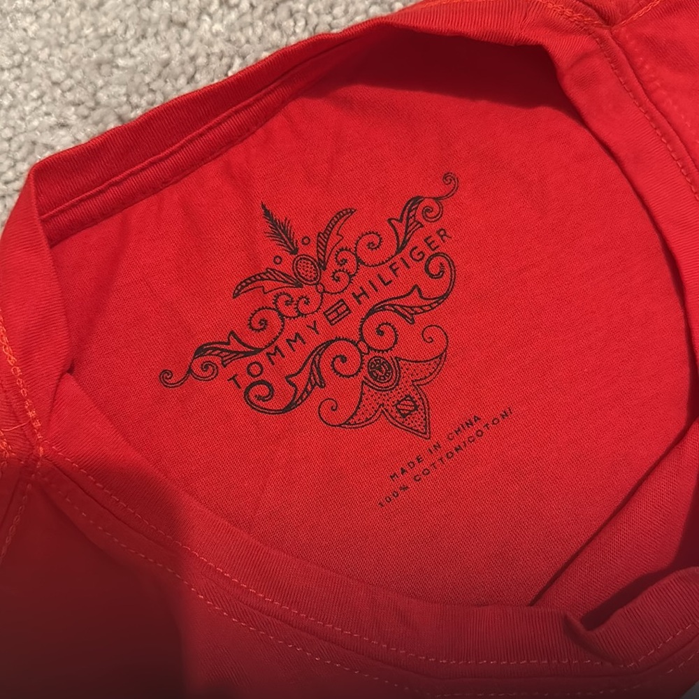 Tommy Hilfiger Red Tee with Eagle Graphic - Picture 2 of 2